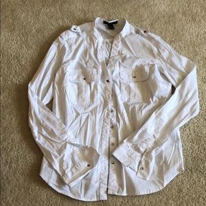 White button down